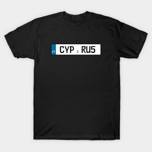 Cyprus car license plate T-Shirt